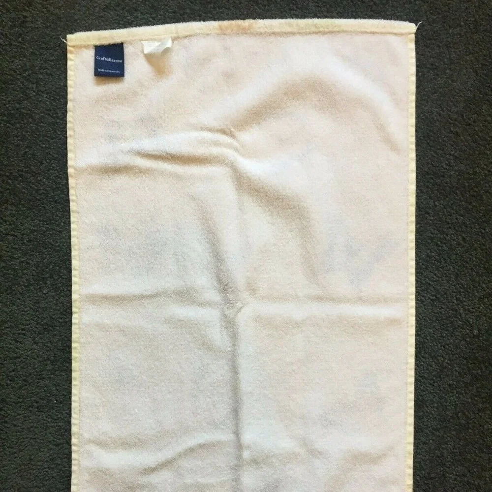 Croft & Barrow Eden Park Butterfly Hand Towel 100% Cotton 16